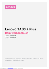 Lenovo TB-7703F Benutzerhandbuch