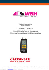 WBH 4525 Bedienungsanleitung