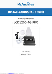 MyAmplifiers LCD1200-4G-PRO Installationshandbuch