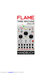 Flame Tame machine Handbuch