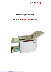 Frama Folder P900-M Bedienungsanleitung