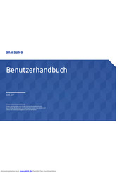Samsung SBB-SSF Benutzerhandbuch