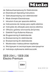 Miele SEB 236 Electro Premium Gebrauchsanweisung