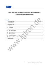 LGtron LGK-6601HD Kurzbedienungsanleitung