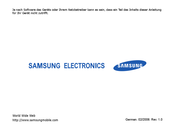 Samsung SGH-i780 Bedienungsanleitung