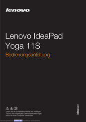 Lenovo IdeaPad Yoga11S Bedienungsanleitung