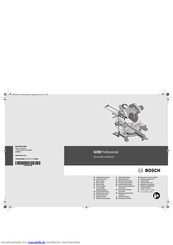 Bosch GCM Professional 80SJ Originalbetriebsanleitung