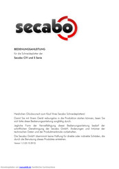Secabo C60IV Bedienungsanleitung