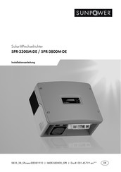 SunPower SPR-3800M-DE Installationsanleitung