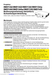 InFocus IN5144a Bedienungsanleitung
