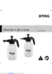 Stihl SG 11 PLUS Gebrauchsanleitung