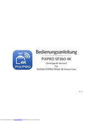 Kodak PIXPRO SP360 Bedienungsanleitung