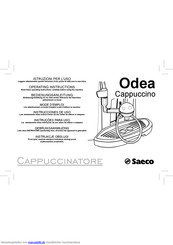 Saeco Odea Cappuccino Bedienungsanleitung