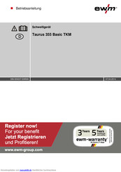 EWM Taurus 355 Basic TKM Betriebsanleitung