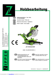 Zipper ZI-KGS250 Bedienungsanleitung