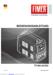 Fimer TT 180 AC/DC Bedienungsanleitung