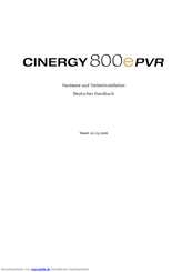 TerraTec Cinergy 800e PVR Handbuch