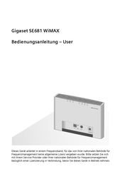Gigaset SE681 WiMAX Bedienungsanleitung