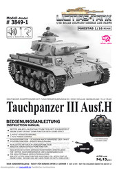 licmas-tank Tauchpanzer III Bedienungsanleitung