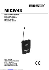 EHQ Power MICW43 Bedienungsanleitung