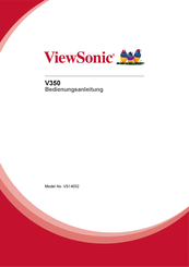 Viewsonic V350 Bedienungsanleitung