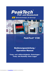 PeakTech 5180 Bedienungsanleitung
