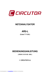 Circutor AR5-L Bedienungsanleitung