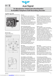 Auer Signal AS1 Bedienungsanleitung