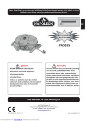 Napoleon PRO285 Bedienungsanleitung