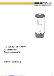 Rapido RG 160/1 Installationsanleitung