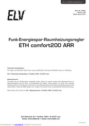 ELV ETH comfort200 ARR Bedienungsanleitung