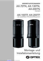 Optex AX-200TN Montageanleitung Und Installationsanleitung