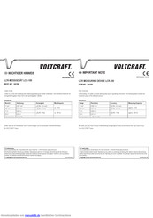 VOLTCRAFT LCR-100 Bedienungsanleitung