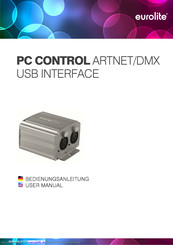 EuroLite LED PC CONTROL ARTNET/DMX Bedienungsanleitung