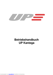 UP Kantega Betriebshandbuch