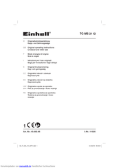 EINHELL TC-MS 2112 Originalbetriebsanleitung