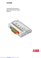 ABB ACH550 Installationshandbuch