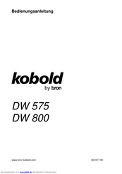 Kobold DW 800 Bedienungsanleitung