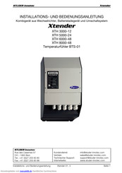 Studer Xtender XTH 8000-48 Installationsanleitung Und Bedienungsanleitung
