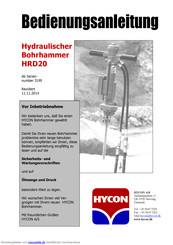 HYCON HRD20 Bedienungsanleitung