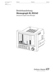 Endress+Hauser Memograph M RSG40 Betriebsanleitung