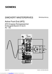 Siemens simovert masterdrives Betriebsanleitung