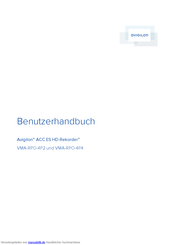 Avigilon VMA-RPO-4P2 Benutzerhandbuch