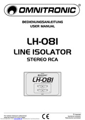Omnitronic LH-081 Bedienungsanleitung