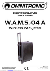 Omnitronic W.A.M.S.-04 A Bedienungsanleitung