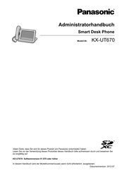 Panasonic KX-UT670 Administratorhandbuch