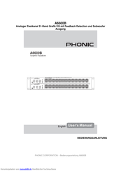 Phonic A6600B Bedienungsanleitung