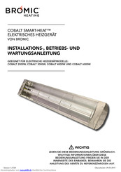 Bromic Heating COBALT 3000W Bedienungsanleitung