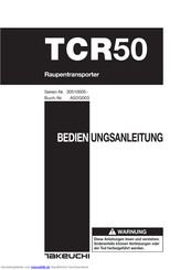 Takeuchi TCR50 Bedienungsanleitung