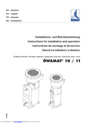 Beko ÖWAMAT 11 Betriebsanleitung